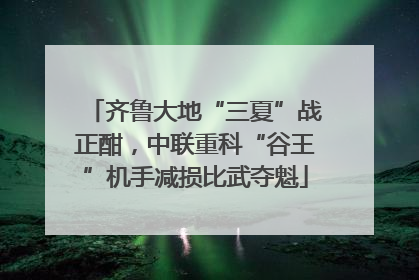 齐鲁大地“三夏”战正酣，中联重科“谷王”机手减损比武夺魁