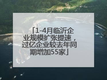 1-4月临沂企业规模扩张提速，过亿企业较去年同期增加55家