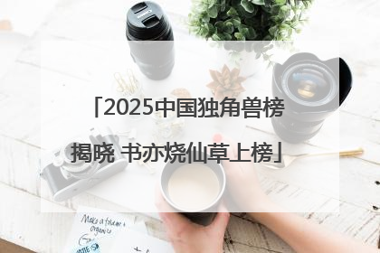 2025中国独角兽榜揭晓 书亦烧仙草上榜