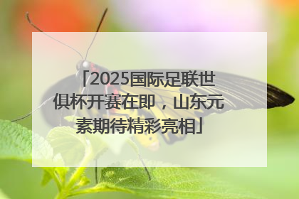 2025国际足联世俱杯开赛在即，山东元素期待精彩亮相