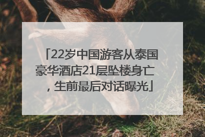 22岁中国游客从泰国豪华酒店21层坠楼身亡，生前最后对话曝光