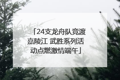24支龙舟队竞渡嘉陵江 武胜系列活动点燃激情端午
