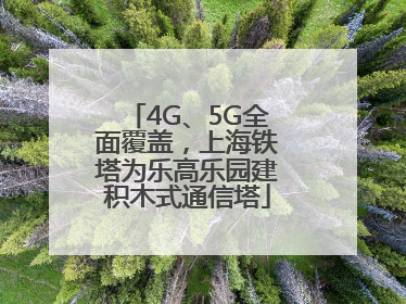4G、5G全面覆盖，上海铁塔为乐高乐园建积木式通信塔