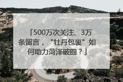 500万次关注、3万条留言，“牡丹包裹”如何助力菏泽破圈？