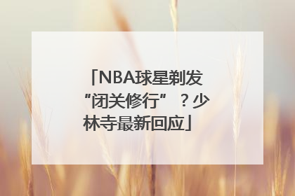 NBA球星剃发“闭关修行”？少林寺最新回应
